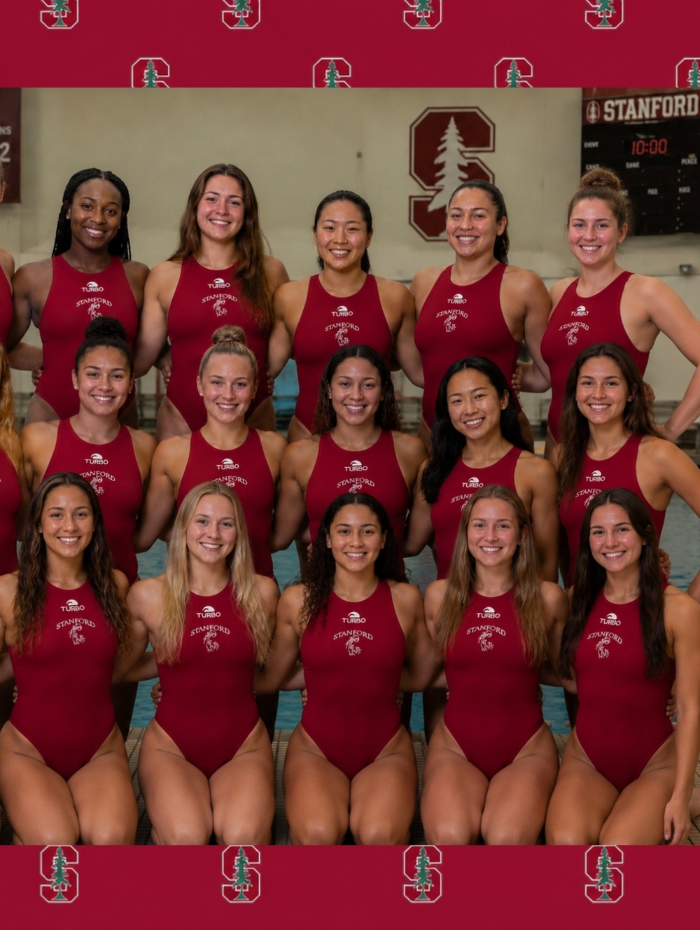 STANFORD University Turbo ATHELTE OWNED Water Polo Comfort Suit Womens Small